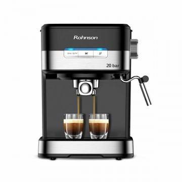 Rohnson R-989 Μηχανή Espresso 850W Πίεσης 20bar Μαύρη